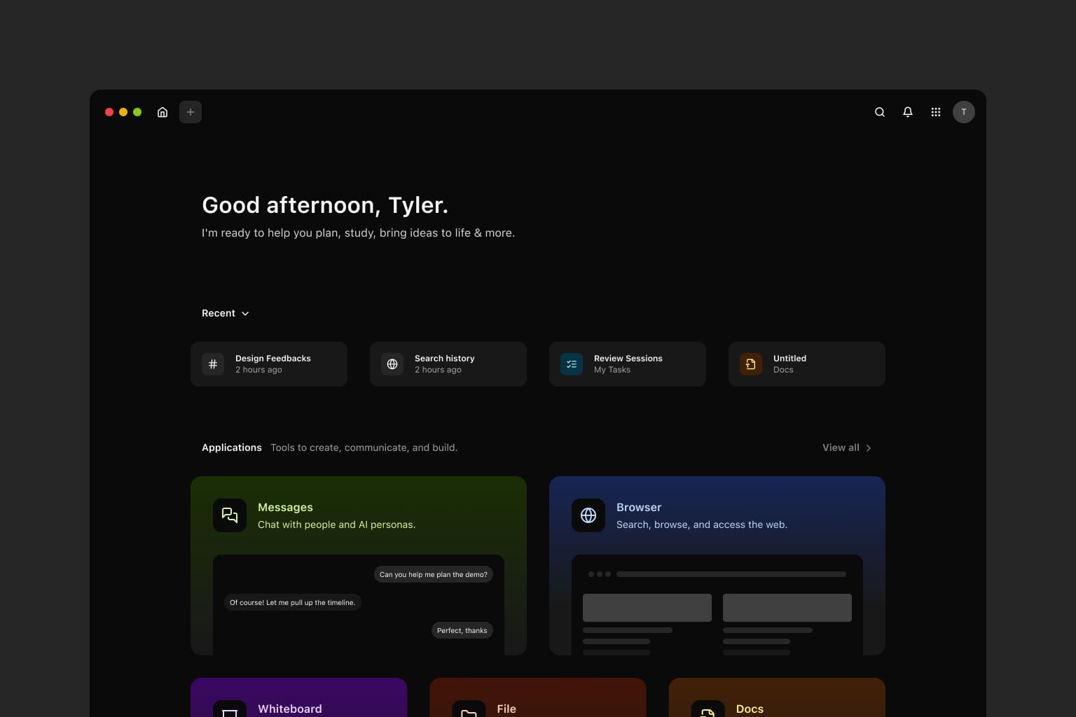 webAI application preview